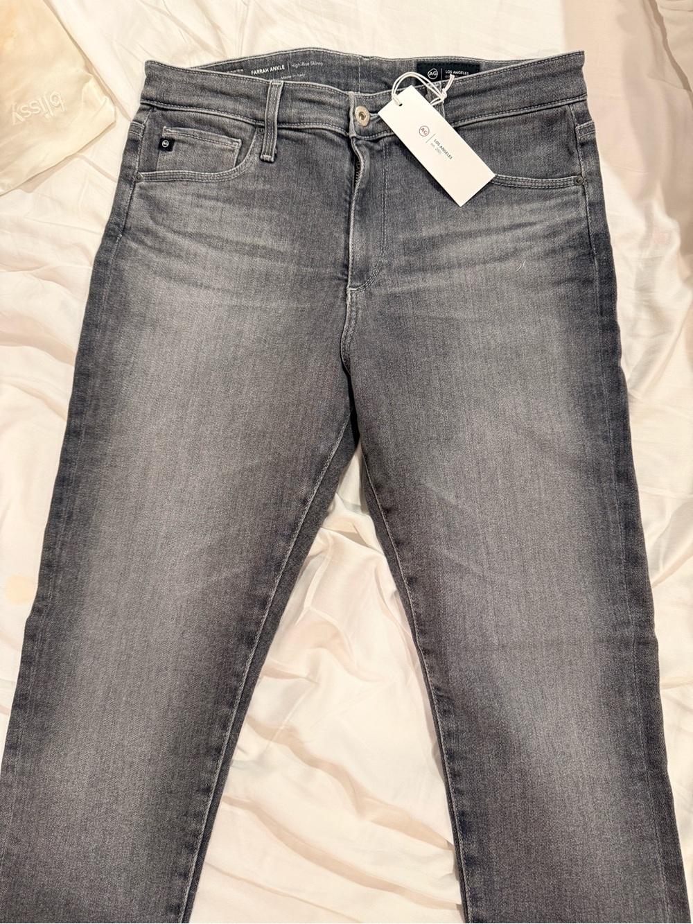 Women's AG jeans in charcoal grey wash